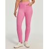 IUGA Stretchy Jeans for Women High Waist Jeggings Tummy Control Skinny Jeans Pull on Leggings with Pockets Trendy Casual(Pink)
