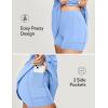 IUGA Tennis Dress for Women Golf Dress with Shorts Underneath Workout Athletic Dresses Built-in Bra Sleeveless Polo Dresses(Aqua Blue)