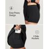 IUGA Tennis Dress for Women Golf Dress with Shorts Underneath Workout Athletic Dresses Built-in Bra Sleeveless Polo Dresses(Black)
