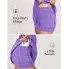 IUGA Tennis Dress for Women Golf Dress with Shorts Underneath Workout Athletic Dresses Built-in Bra Sleeveless Polo Dresses(Lavender)