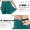 IUGA High Waisted Leggings for Women Running Workout Leggings with Inner Pocket Yoga Pants for Women(Dark Teal)