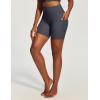 IUGA Scrunch Butt Lifting Biker Shorts Women with Pockets 6” High Waisted Workout Shorts Tummy Control Gym Yoga Spandex(Ink Gray)
