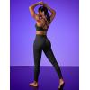 IUGA Women’s Tummy Control Compression Workout Yoga Pants with Pockets(Black)