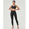 IUGA Women’s Tummy Control Compression Workout Yoga Pants with Pockets(Black)