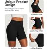 IUGA 6” Butt Lifting Biker Shorts Women with Pockets Tummy Control No Front Seam Gym Workout Shorts Scrunch Booty Yoga(Black)