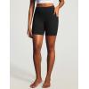 IUGA 6” Butt Lifting Biker Shorts Women with Pockets Tummy Control No Front Seam Gym Workout Shorts Scrunch Booty Yoga(Black)
