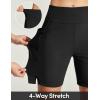 IUGA Swim Shorts Women 7″ High Waisted Swim Board Shorts Quick Dry Bathing Suit Bottoms for Women Swimsuit with Liner Pockets(Black)