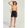 IUGA Swim Shorts Women 7″ High Waisted Swim Board Shorts Quick Dry Bathing Suit Bottoms for Women Swimsuit with Liner Pockets(Black)
