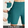 IUGA Swim Shorts Women 7″ High Waisted Swim Board Shorts Quick Dry Bathing Suit Bottoms for Women Swimsuit with Liner Pockets(Dark Forest)