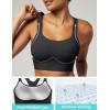 Sports Bras for Women High Support Womens Large Bust High Impact Sports Bras Wireless Push Up Racerback Workout Yoga Top(Black)