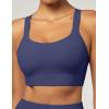 Sports Bras for Women High Support Womens Large Bust High Impact Sports Bras Wireless Push Up Racerback Workout Yoga Top(Blue)