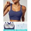 Sports Bras for Women High Support Womens Large Bust High Impact Sports Bras Wireless Push Up Racerback Workout Yoga Top(Blue)