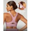 Sports Bras for Women High Support Womens Large Bust High Impact Sports Bras Wireless Push Up Racerback Workout Yoga Top(Pink)