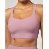 Sports Bras for Women High Support Womens Large Bust High Impact Sports Bras Wireless Push Up Racerback Workout Yoga Top(Pink)