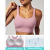Sports Bras for Women High Support Womens Large Bust High Impact Sports Bras Wireless Push Up Racerback Workout Yoga Top(Pink)