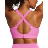 IUGA High Support Sports Bras for Women High Impact Sports Bra Adjustable Criss Cross Back Yoga Workout Bra with Molded Cup(Light Pink)