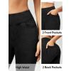 IUGA Capri Jeans for Women Stretchy Jean Capris Pull On Jeggings High Waisted Denim Capri Leggings Casual Pants with Pockets(Black)