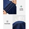 IUGA Capri Jeans for Women Stretchy Jean Capris Pull On Jeggings High Waisted Denim Capri Leggings Casual Pants with Pockets(Dark Blue)