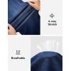 IUGA Capri Jeans for Women Stretchy Jean Capris Pull On Jeggings High Waisted Denim Capri Leggings Casual Pants with Pockets(Dark Blue Monkey Wash)