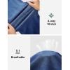 IUGA Capri Jeans for Women Stretchy Jean Capris Pull On Jeggings High Waisted Denim Capri Leggings Casual Pants with Pockets(Light Blue Monkey Wash)