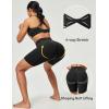 IUGA Gym Shorts Women Scrunch Butt Lifting Tummy Control Biker Shorts with Pockets High Waist Yoga Booty Workout Running 6″(Black)